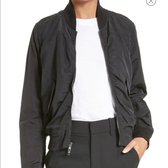 Vince shrunken cropped bomber jacket - Picture 3 of 10